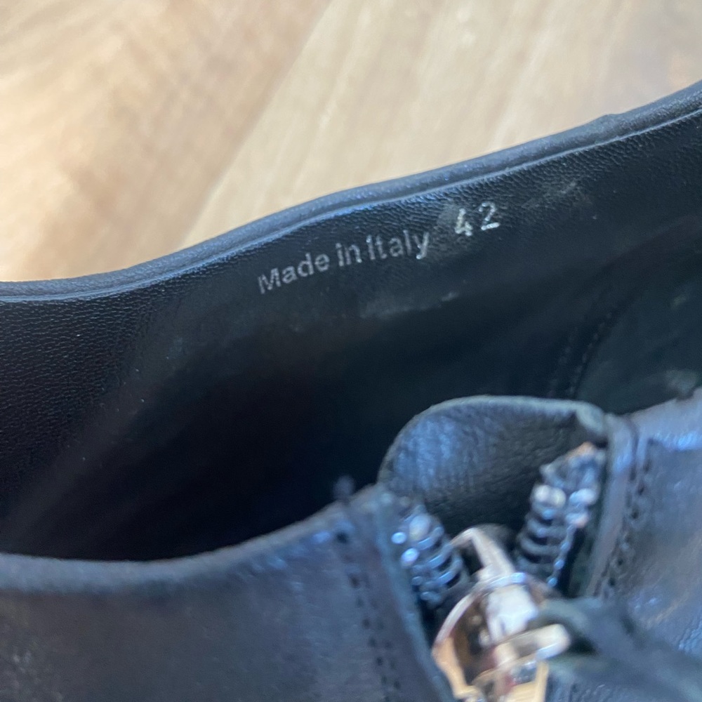 Christian Dior Black Leather Platform Ankle Booties | EU 42 (US 10) | Authentic - Picture 10 of 10